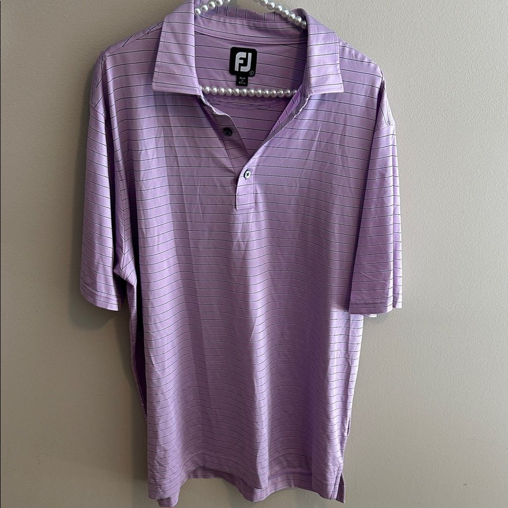 FootJoy Lavender Golf Polo. Size Large